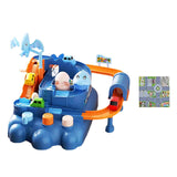 Maxbell Race Track Car Toy Rail Train Toy Vehicle Puzzle Car Track Playsets for Kids 4 Cars Route Paper