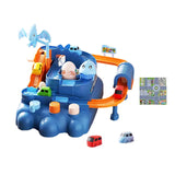 Maxbell Race Track Car Toy Rail Train Toy Vehicle Puzzle Car Track Playsets for Kids 6 Cars Route Paper