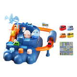 Maxbell Race Track Car Toy Rail Train Toy Vehicle Puzzle Car Track Playsets for Kids 8 Cars Route Paper