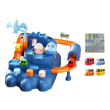 Maxbell Race Track Car Toy Rail Train Toy Vehicle Puzzle Car Track Playsets for Kids 8 Cars Route Paper