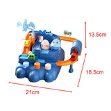 Maxbell Race Track Car Toy Rail Train Toy Vehicle Puzzle Car Track Playsets for Kids 8 Cars Route Paper