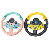 Maxbell Simulation Steering Wheel Toy Kids Sound Toy for Kids Boys Girls Age 3 4 5 6 Pink