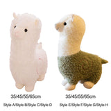 Maxbell Alpaca Stuffed Animals Ornament Companions Toy Children's Toy Plush Toy Doll White 35cm