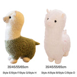 Maxbell Alpaca Stuffed Animals Ornament Companions Toy Children's Toy Plush Toy Doll White 35cm
