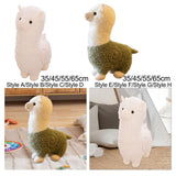 Maxbell Alpaca Stuffed Animals Ornament Companions Toy Children's Toy Plush Toy Doll White 35cm