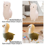 Maxbell Alpaca Stuffed Animals Ornament Companions Toy Children's Toy Plush Toy Doll White 35cm