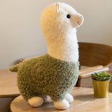 Maxbell Alpaca Stuffed Animals Ornament Companions Toy Children's Toy Plush Toy Doll Green 35cm