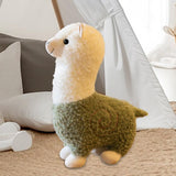 Maxbell Alpaca Stuffed Animals Ornament Companions Toy Children's Toy Plush Toy Doll Green 45cm