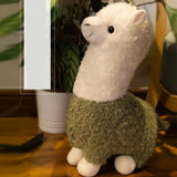 Maxbell Alpaca Stuffed Animals Ornament Companions Toy Children's Toy Plush Toy Doll Green 65cm