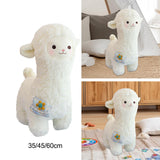 Maxbell Alpaca Stuffed Animals Doll Bedtime Sleep for Livingroom Preschool Festivals 35cm