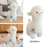 Maxbell Alpaca Stuffed Animals Doll Bedtime Sleep for Livingroom Preschool Festivals 35cm