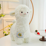 Maxbell Alpaca Stuffed Animals Doll Bedtime Sleep for Livingroom Preschool Festivals 35cm