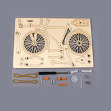 Maxbell Mini Bike Model Kits Educational Toy Wood Puzzle for Students Preschool Kids
