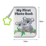 Maxbell Baby Photo Album Soft 4x6" Photo Album for Baby for Children Baby Showe Kids grey