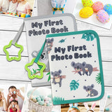 Maxbell Baby Photo Album Soft 4x6" Photo Album for Baby for Children Baby Showe Kids grey