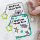 Maxbell Baby Photo Album Soft 4x6" Photo Album for Baby for Children Baby Showe Kids grey