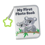 Maxbell Baby Photo Album Soft 4x6" Photo Album for Baby for Children Baby Showe Kids grey