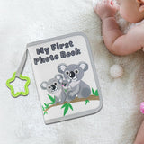 Maxbell Baby Photo Album Soft 4x6" Photo Album for Baby for Children Baby Showe Kids grey