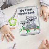 Maxbell Baby Photo Album Soft 4x6" Photo Album for Baby for Children Baby Showe Kids grey