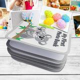 Maxbell Baby Photo Album Soft 4x6" Photo Album for Baby for Children Baby Showe Kids grey