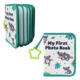 Maxbell Baby Photo Album Soft 4x6" Photo Album for Baby for Children Baby Showe Kids green