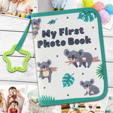 Maxbell Baby Photo Album Soft 4x6" Photo Album for Baby for Children Baby Showe Kids green