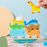 Maxbell Wood Blocks Balance Game Recognition Toy Educational Toy Wooden Stacking Toy