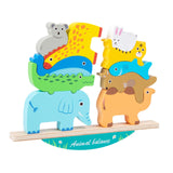 Maxbell Wood Blocks Balance Game Recognition Toy Educational Toy Wooden Stacking Toy