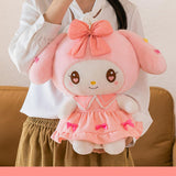 Maxbell Anime Plush Doll Cute Throw Pillow 30Cm Soft Toy for Festivals Holiday Girls Boys melody pink