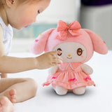 Maxbell Anime Plush Doll Cute Throw Pillow 30Cm Soft Toy for Festivals Holiday Girls Boys melody pink