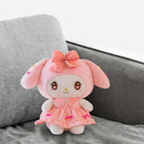 Maxbell Anime Plush Doll Cute Throw Pillow 30Cm Soft Toy for Festivals Holiday Girls Boys melody pink