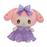 Maxbell Anime Plush Doll Cute Throw Pillow 30Cm Soft Toy for Festivals Holiday Girls Boys melody violet