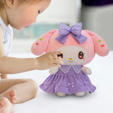 Maxbell Anime Plush Doll Cute Throw Pillow 30Cm Soft Toy for Festivals Holiday Girls Boys melody violet