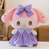 Maxbell Anime Plush Doll Cute Throw Pillow 30Cm Soft Toy for Festivals Holiday Girls Boys melody violet
