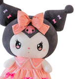 Maxbell Anime Plush Doll Cute Throw Pillow 30Cm Soft Toy for Festivals Holiday Girls Boys kuromi pink
