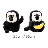 Maxbell Cartoon Stuffed White Face Monkey Toys Home Decorative for Teens Adults Kids 25cm