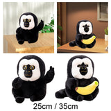 Maxbell Cartoon Stuffed White Face Monkey Toys Home Decorative for Teens Adults Kids 25cm