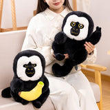 Maxbell Cartoon Stuffed White Face Monkey Toys Home Decorative for Teens Adults Kids 25cm