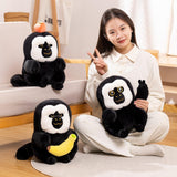 Maxbell Cartoon Stuffed White Face Monkey Toys Home Decorative for Teens Adults Kids 25cm