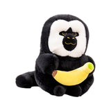 Maxbell Cartoon Stuffed White Face Monkey Toys Home Decorative for Teens Adults Kids 35cm with Bannna