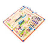 Maxbell Magnetic Maze Puzzle Learning Wooden Activity Puzzle for New Year Gifts Kids