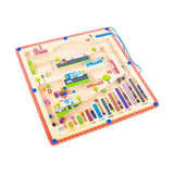 Maxbell Magnetic Maze Puzzle Learning Wooden Activity Puzzle for New Year Gifts Kids
