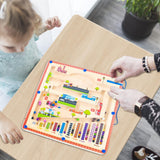 Maxbell Magnetic Maze Puzzle Learning Wooden Activity Puzzle for New Year Gifts Kids