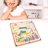 Maxbell Magnetic Maze Puzzle Learning Wooden Activity Puzzle for New Year Gifts Kids