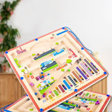 Maxbell Magnetic Maze Puzzle Learning Wooden Activity Puzzle for New Year Gifts Kids