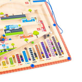 Maxbell Magnetic Maze Puzzle Learning Wooden Activity Puzzle for New Year Gifts Kids