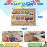 Maxbell Magnetic Maze Puzzle Game Counting Montessori Toys for Kids Kids Children