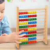 Maxbell Math Learning Toy 6 Row Wooden Abacus for Kids for Early Childhood Education