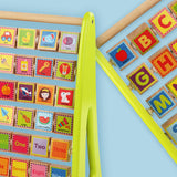 Maxbell Wooden Abacus Educational Spell Matching Letter Toy for Math Kids Baby Gifts