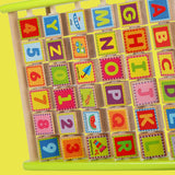 Maxbell Wooden Abacus Educational Spell Matching Letter Toy for Math Kids Baby Gifts